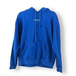 Shadow Hill Blue Hoodie Sweatshirt Thrashed Size Medium FLAWED Streetwear
